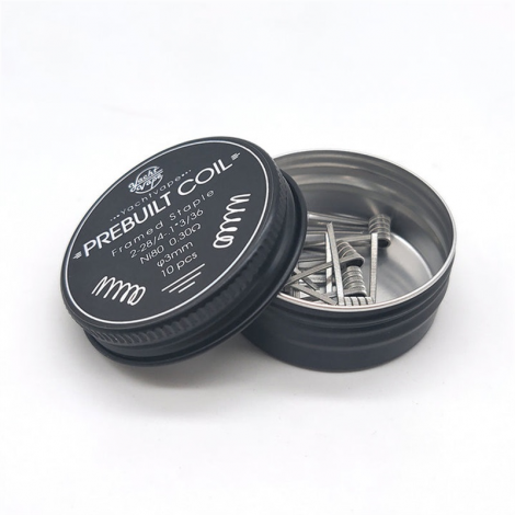 Yachtvape Framed Staple pre-built Coils Ni80 0.3ohm (10pcs/pack)