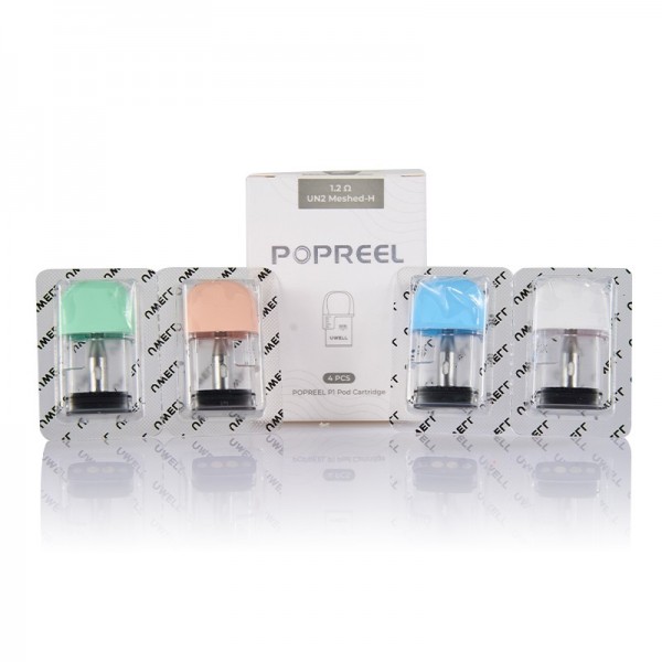 Uwell 1.2ohm UN2 Meshed-H Popreel P1 Pod Cartridge 2ml (4pcs/pack)