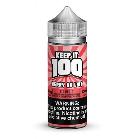 Keep It 100 Berry Au Lait Shortfill E-liquid 100ml