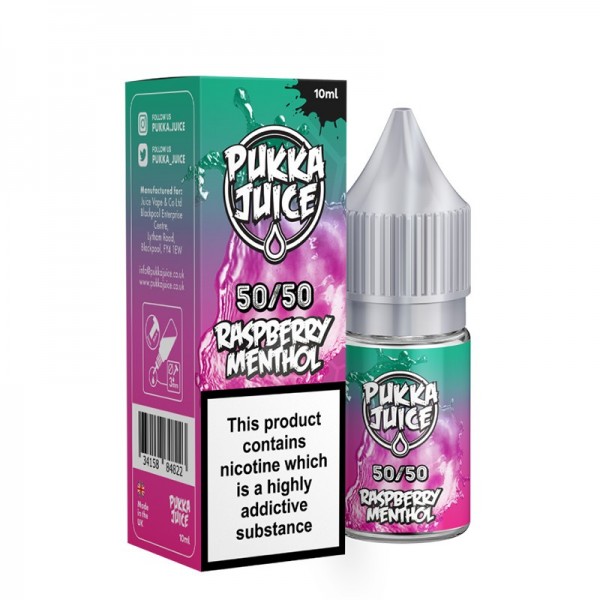 Pukka Juice Raspberry Menthol E-liquid 10ml