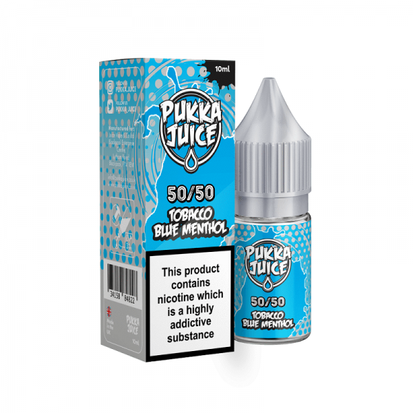 Pukka Juice Tobacco Blue Menthol E-liquid 10ml