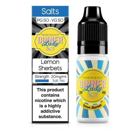 Dinner Lady Lemon Sherbets Nicotine Salt E-Liquid 10ml