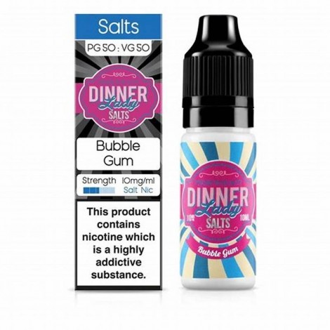 Dinner Lady Nicotine Salt Bubble Gum E-Liquid 10ml