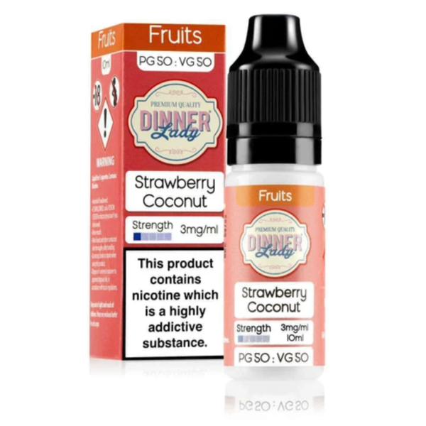 Dinner Lady Strawberry Coconut E-Liquid 10ml