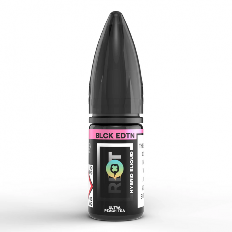 Riot Squad Nicotine Salt BLCK EDTN Ultra Peach Tea E-Liquid 10ml