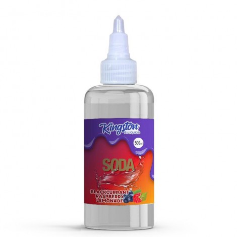 Kingston Blackcurrant Raspberry Lemonade Soda Shortfill E-liquid 500ml