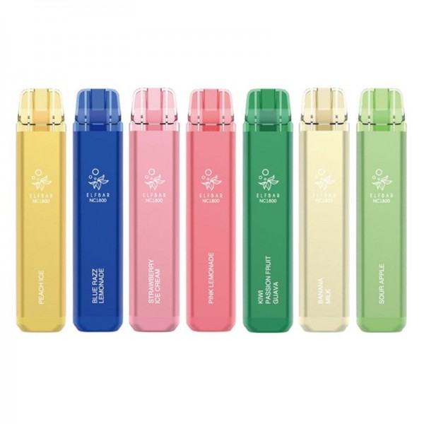 Elf Bar NC1800 Disposable Vape 1800 ...