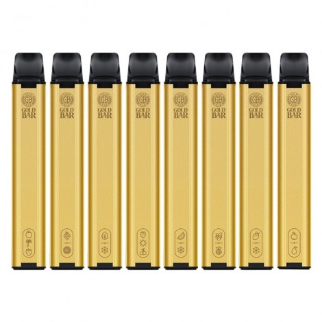 Gold Bar Disposable Vape 600 Puffs (10pcs/pack)