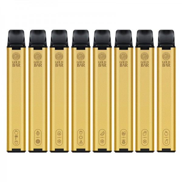 Gold Bar Disposable Vape 600 Puffs (10pcs/pack)