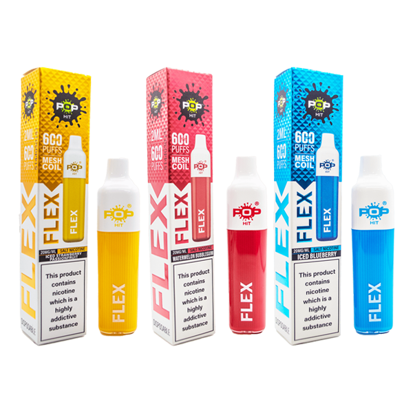 Pop Hit Flex Disposable Vape Kit 600 Puffs