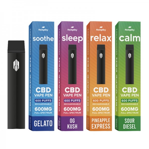 Hempthy CBD Disposable Vape 400mg/600mg