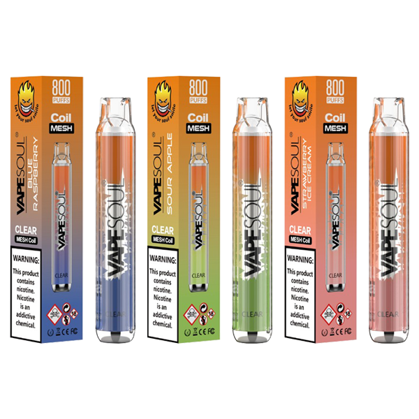 VapeSoul Clear Disposable Vape Kit 800 Puffs